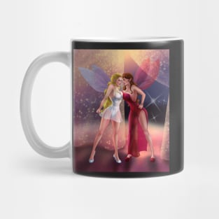 Two fairies having a fight Mug